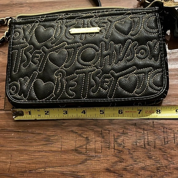 Betsey Johnson Black and Gold Small Purse - Picture 8 of 9
